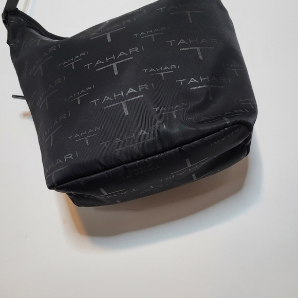 Tahari Shoulder Large Black Monochrome Bag - Picture 10 of 11